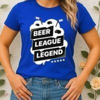 Beer League Legend Hockey Gift Women's T-Shirt thumb 2