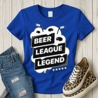 Beer League Legend Hockey Gift Women's T-Shirt thumb 3