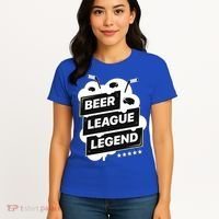 Beer League Legend Hockey Gift Women's T-Shirt thumb 4