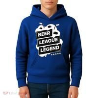 Beer League Legend Hockey Gift Kids Hoodie thumb 4