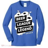 Beer League Legend Hockey Gift Kids Long Sleeve Shirt thumb 0