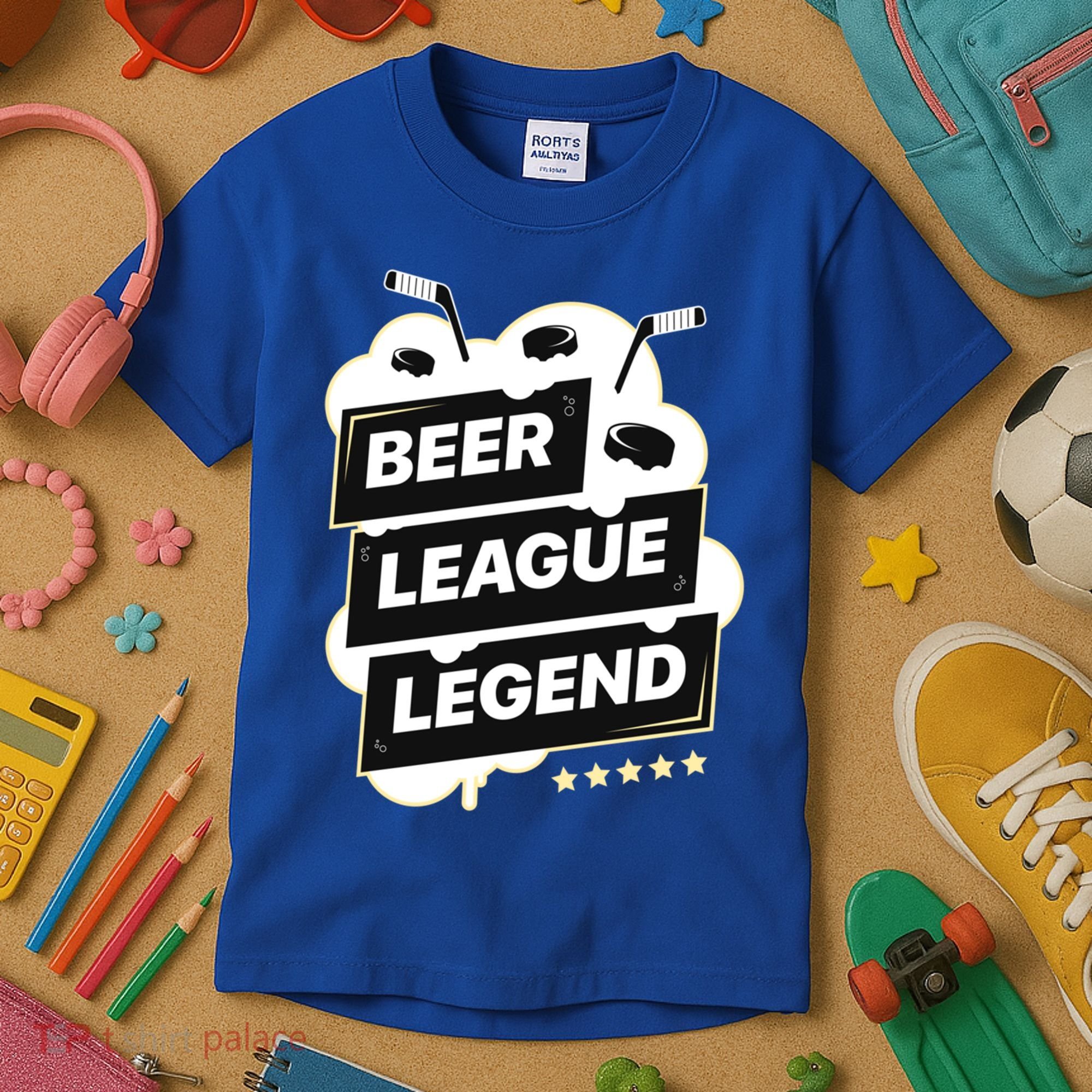 Beer League Legend Hockey Gift Kids T-Shirt