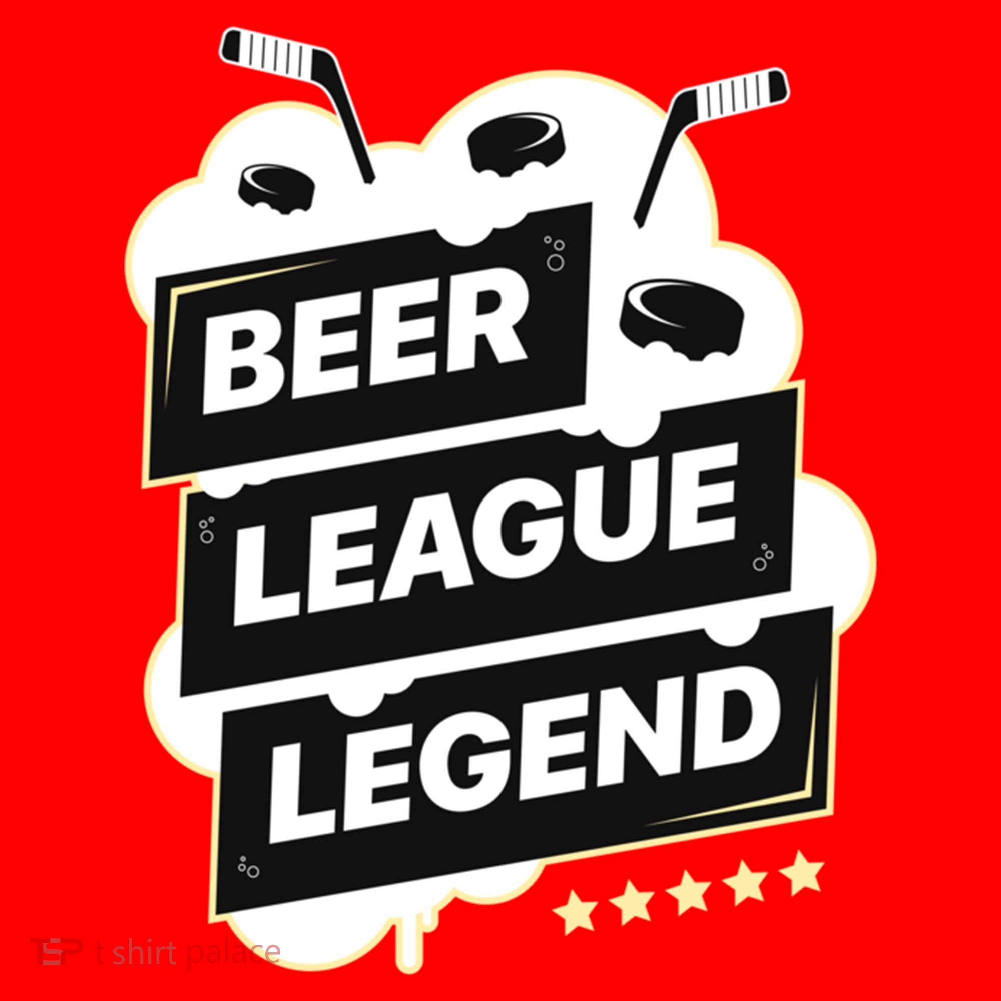 Beer League Legend Hockey Gift Santa Hat