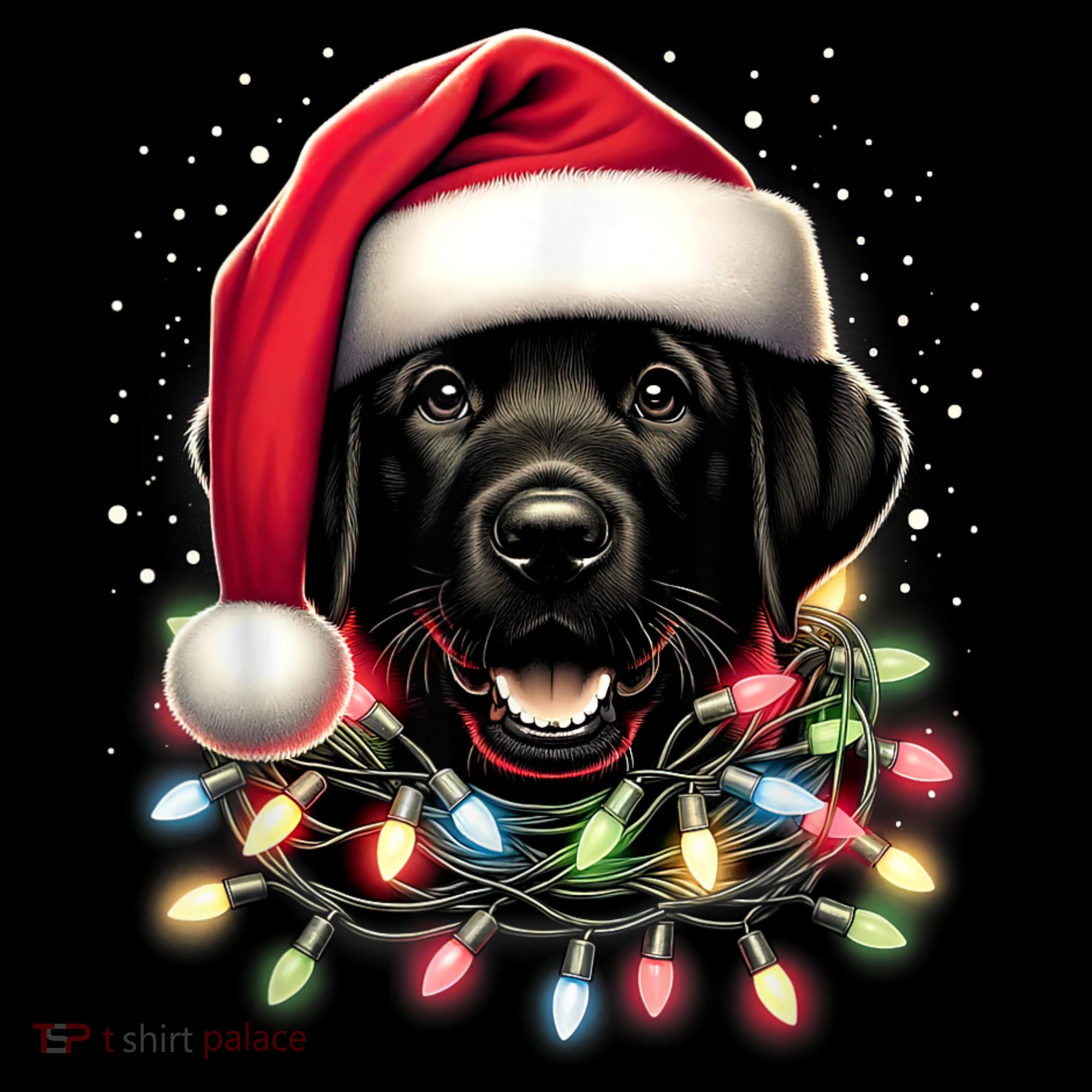 Black Lab Labrador Christmas Tree Light Pajama Dog Xmas Coffee Mug