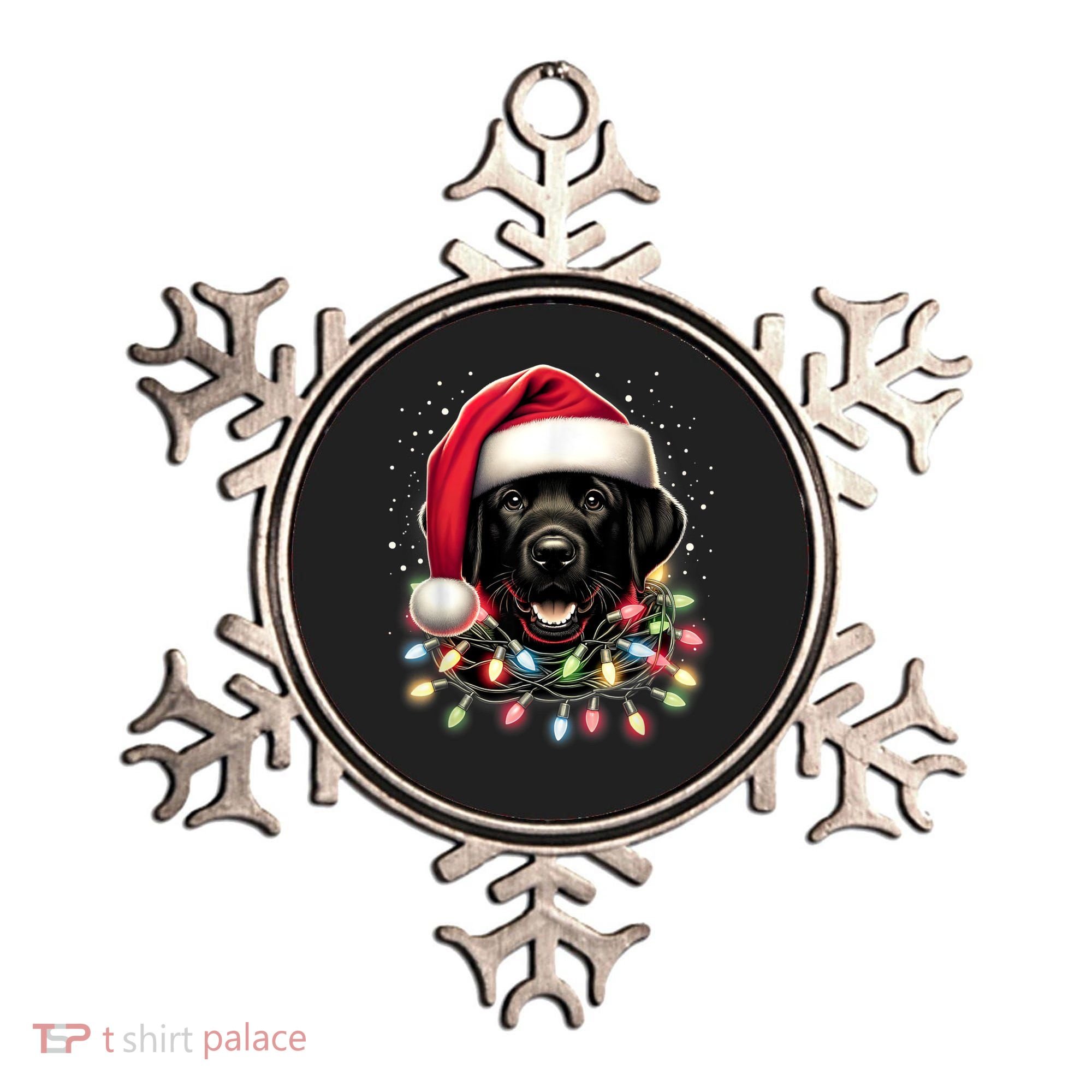 Black Lab Labrador Christmas Tree Light Pajama Dog Xmas Ornament