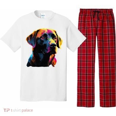 Black Labrador Lover Colorful Pop Art Black Lab Pajama Set