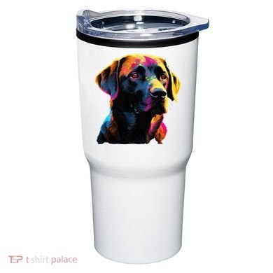 Black Labrador Lover Colorful Pop Art Black Lab Tumbler