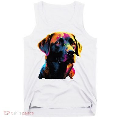 Black Labrador Lover Colorful Pop Art Black Lab Tank Top