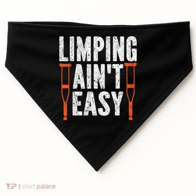 Broken Leg Limping AinT Easy Injury Surgery Get Well Soon USA-Made Doggie Bandana