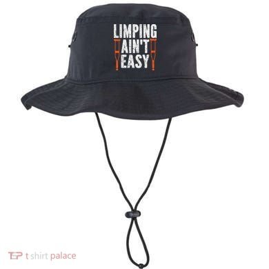 Broken Leg Limping AinT Easy Injury Surgery Get Well Soon Bucket Hat
