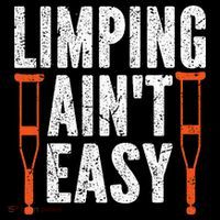 Broken Leg Limping AinT Easy Injury Surgery Get Well Soon Women's Hoodie thumb 2