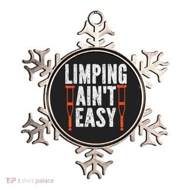 Broken Leg Limping AinT Easy Injury Surgery Get Well Soon Ornament