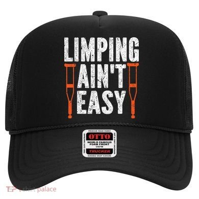 Broken Leg Limping AinT Easy Injury Surgery Get Well Soon Hat