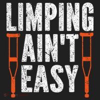 Broken Leg Limping AinT Easy Injury Surgery Get Well Soon Hat thumb 2