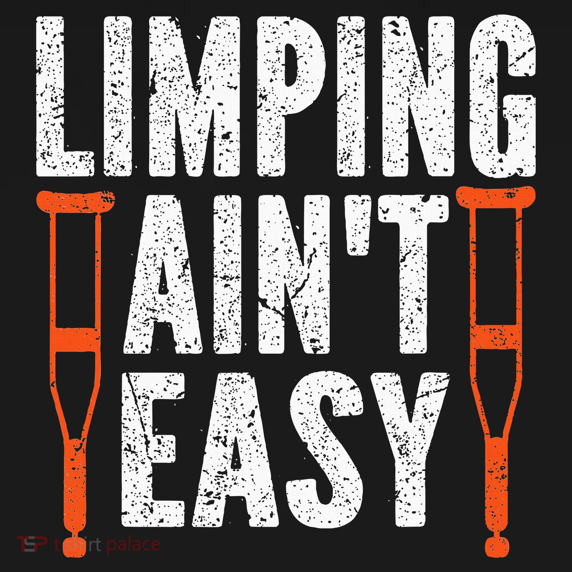 Broken Leg Limping AinT Easy Injury Surgery Get Well Soon Women's T-Shirt