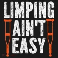 Broken Leg Limping AinT Easy Injury Surgery Get Well Soon Kids Sweatshirt thumb 2