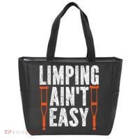 Broken Leg Limping AinT Easy Injury Surgery Get Well Soon Tote Bag thumb 0