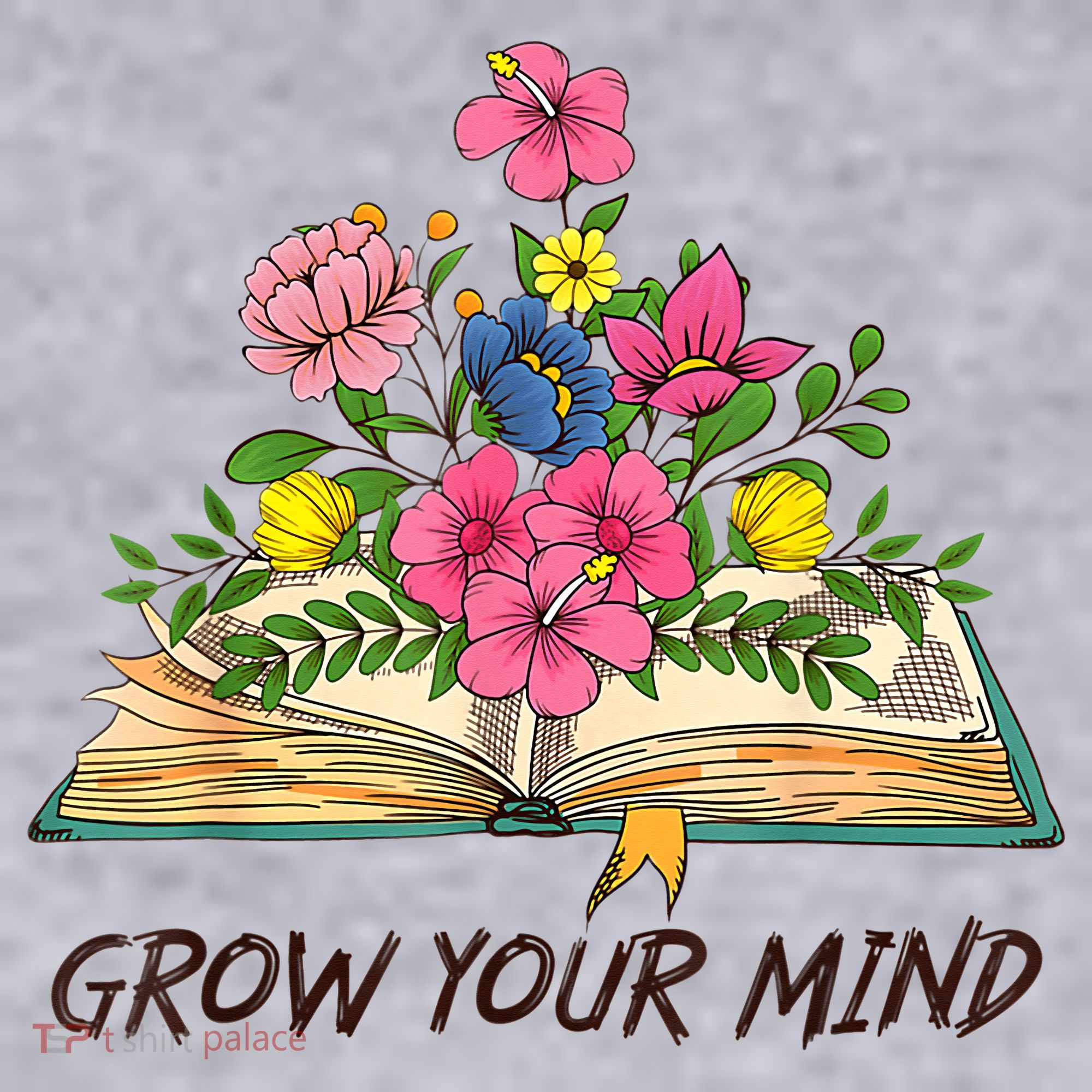 Book Lover Librarian Grow Your Mind Reading Teacher Flower Women's Sweatshirt