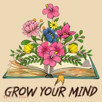 Book Lover Librarian Grow Your Mind Reading Teacher Flower Tote Bag thumb 4