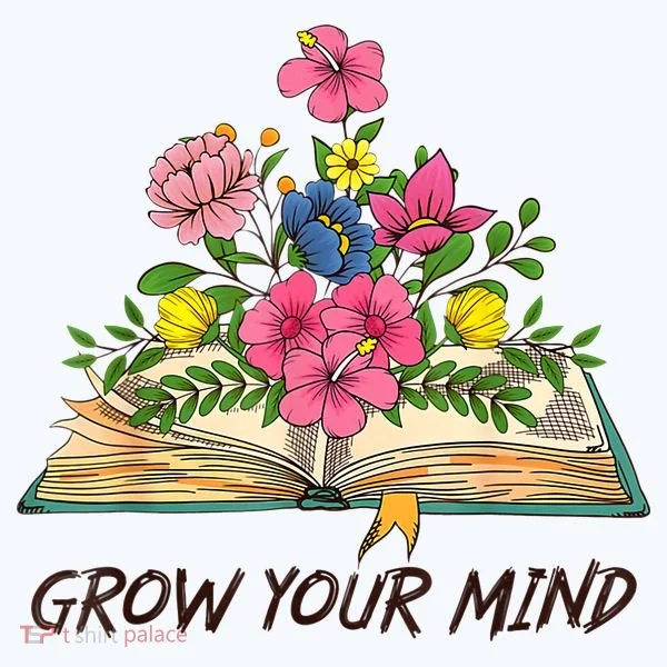 Book Lover Librarian Grow Your Mind Reading Teacher Flower Women's Hoodie
