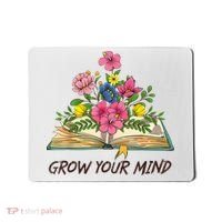 Book Lover Librarian Grow Your Mind Reading Teacher Flower Mousepad thumb 0