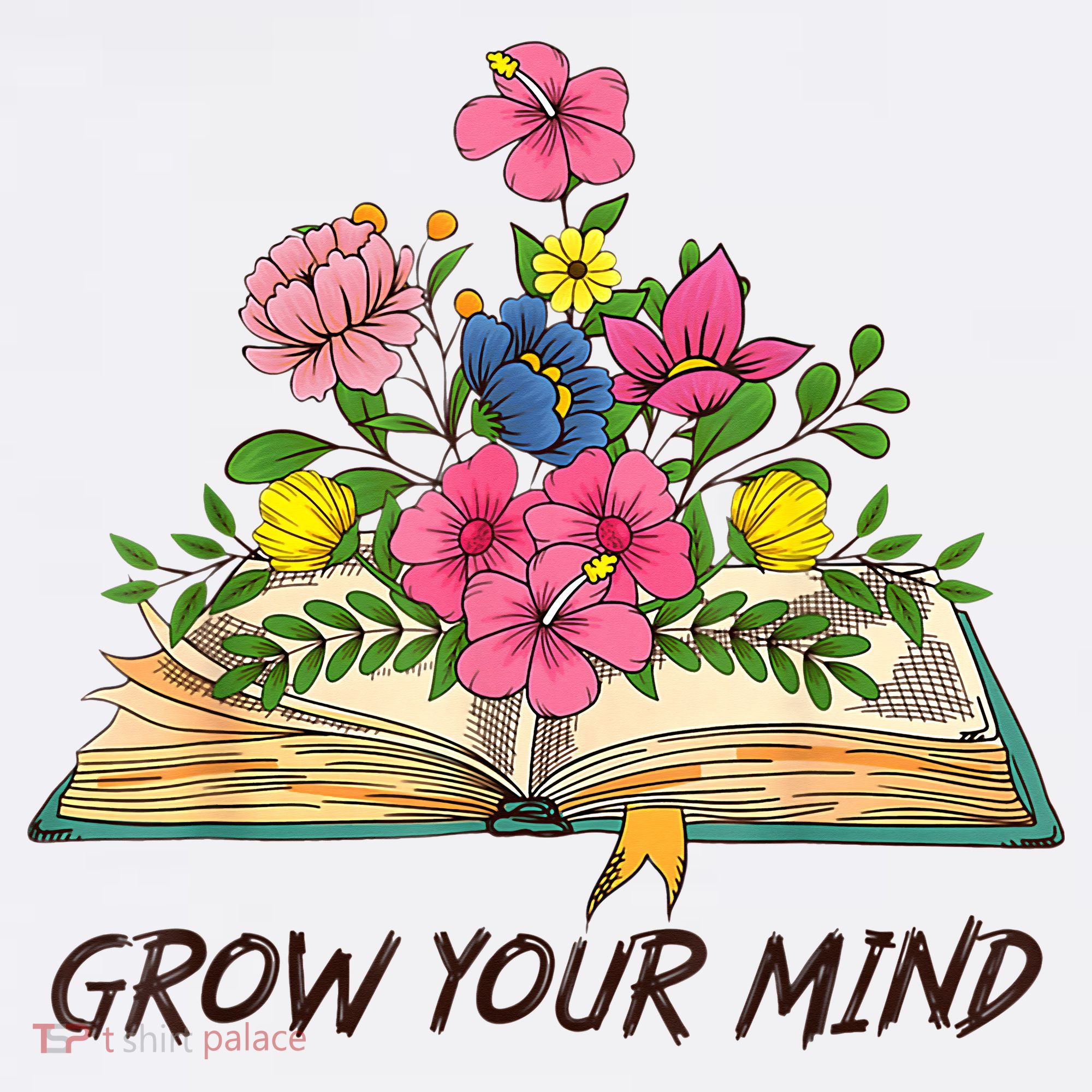 Book Lover Librarian Grow Your Mind Reading Teacher Flower Hat
