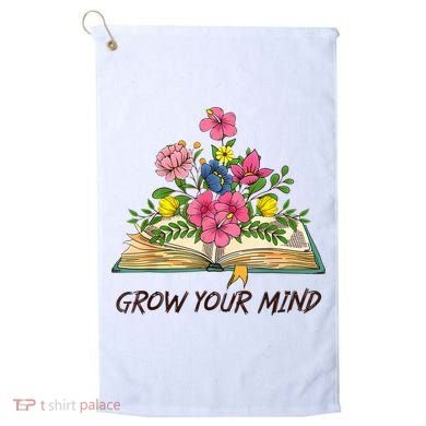 Book Lover Librarian Grow Your Mind Reading Teacher Flower Golf Towel