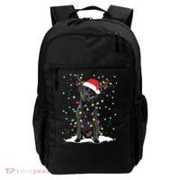 Black Lab Labrador Christmas Tree Light Pajama Dog Xmas Backpack thumb 0