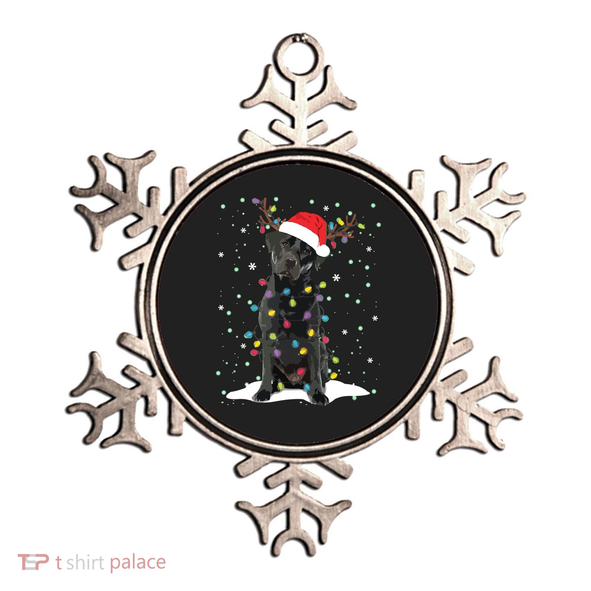 Black Lab Labrador Christmas Tree Light Pajama Dog Xmas Ornament