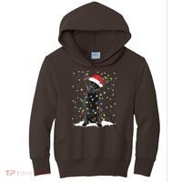 Black Lab Labrador Christmas Tree Light Pajama Dog Xmas Kids Hoodie thumb 0