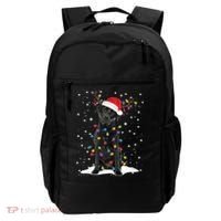 Black Lab Labrador Christmas Tree Light Pajama Dog Xmas Gift Backpack thumb 0