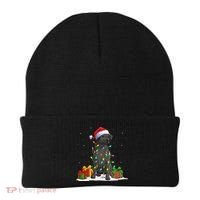 Black Lab Labrador Christmas Lights Pajama Dog Lover Xmas Beanie thumb 0
