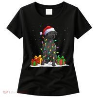 Black Lab Labrador Christmas Lights Pajama Dog Lover Xmas Women's T-Shirt thumb 0