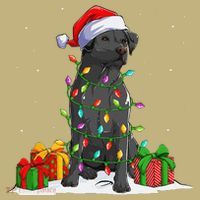 Black Lab Labrador Christmas Lights Pajama Dog Lover Xmas Hoodie thumb 7