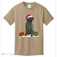 Black Lab Labrador Christmas Lights Pajama Dog Lover Xmas Kids T-Shirt thumb 0