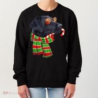 Black Lab Labrador Dog Owners Christmas Xmas Holiday Party Women's Sweatshirt thumb 0