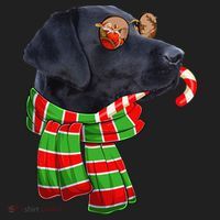 Black Lab Labrador Dog Owners Christmas Xmas Holiday Party Hat thumb 2