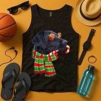 Black Lab Labrador Dog Owners Christmas Xmas Holiday Party Tank Top thumb 4
