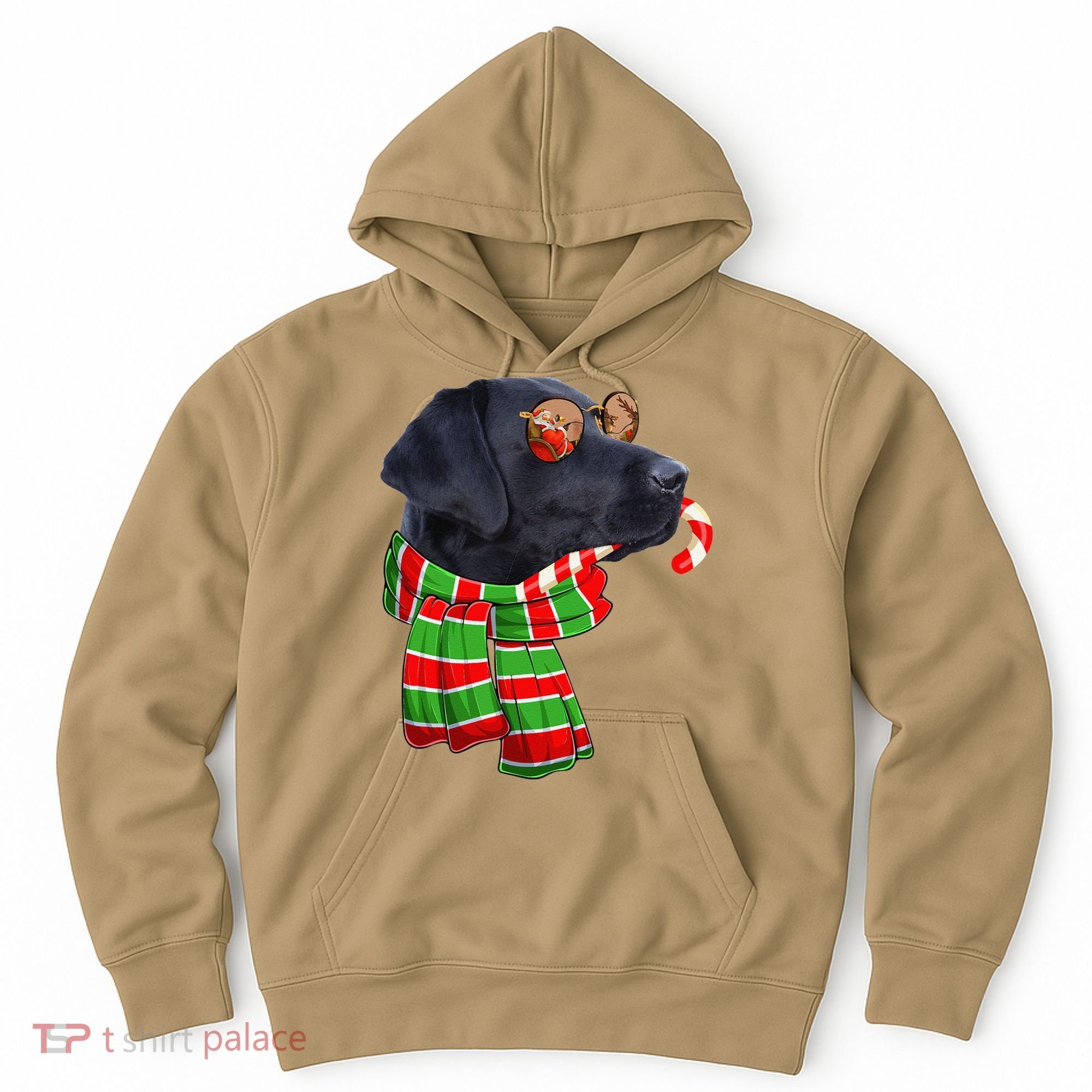 Black Lab Labrador Dog Owners Christmas Xmas Holiday Party Hoodie