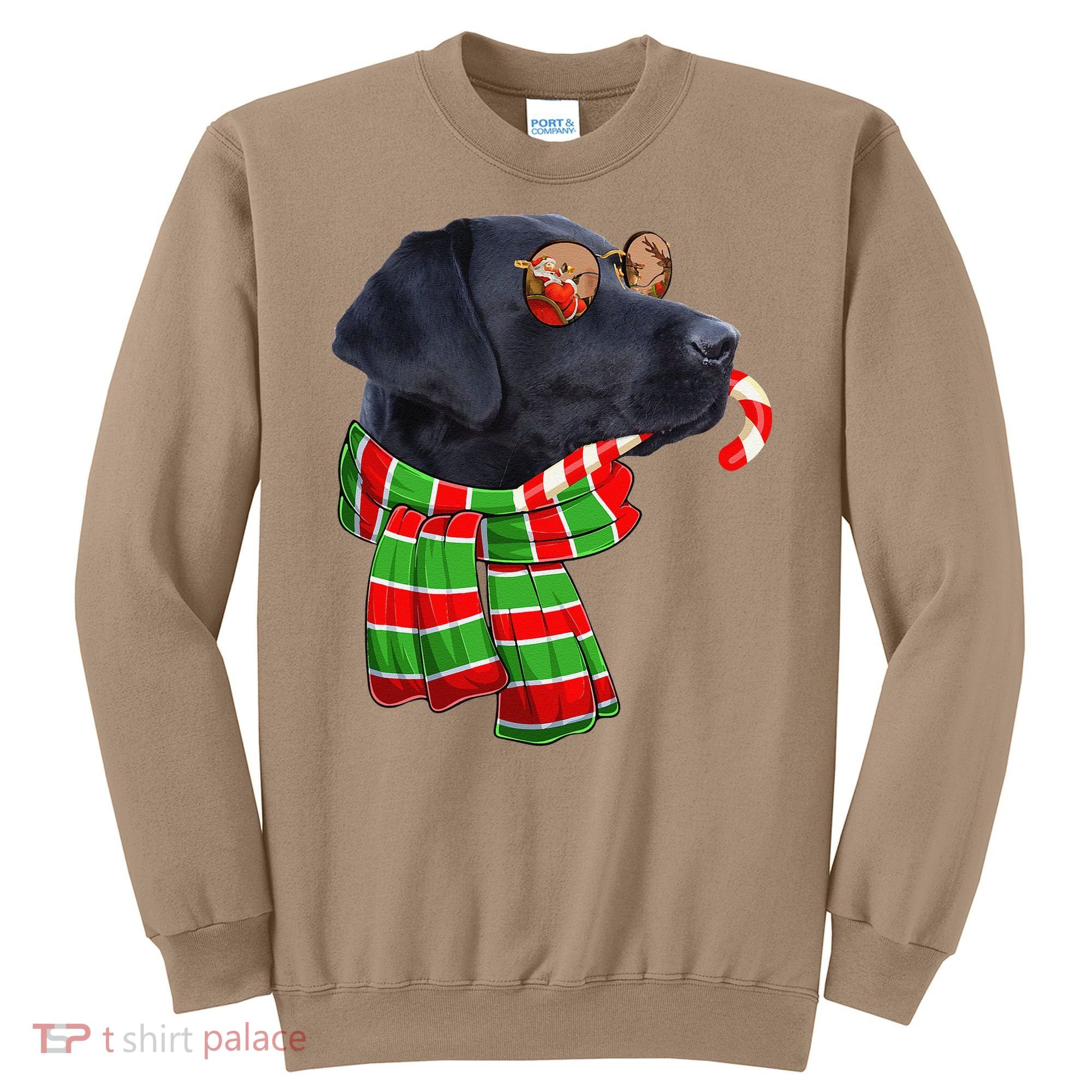 Black Lab Labrador Dog Owners Christmas Xmas Holiday Party Sweatshirt