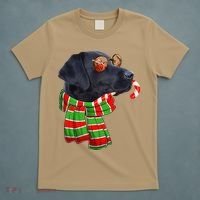 Black Lab Labrador Dog Owners Christmas Xmas Holiday Party T-Shirt thumb 5