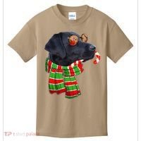 Black Lab Labrador Dog Owners Christmas Xmas Holiday Party Kids T-Shirt thumb 0
