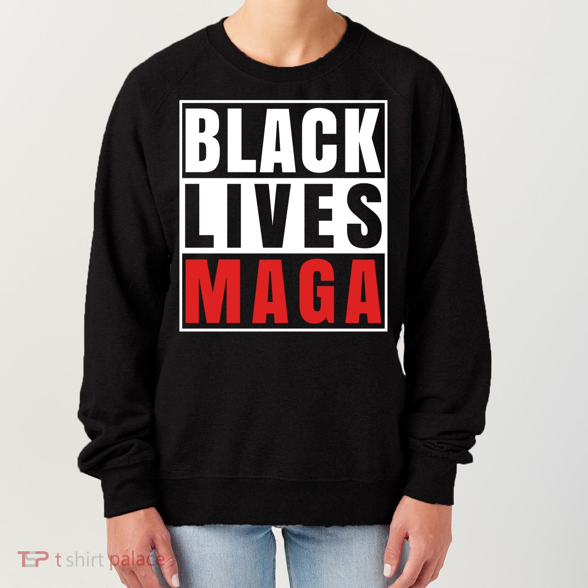 Black Lives Maga Black Conservative Republican Women's Sweatshirt