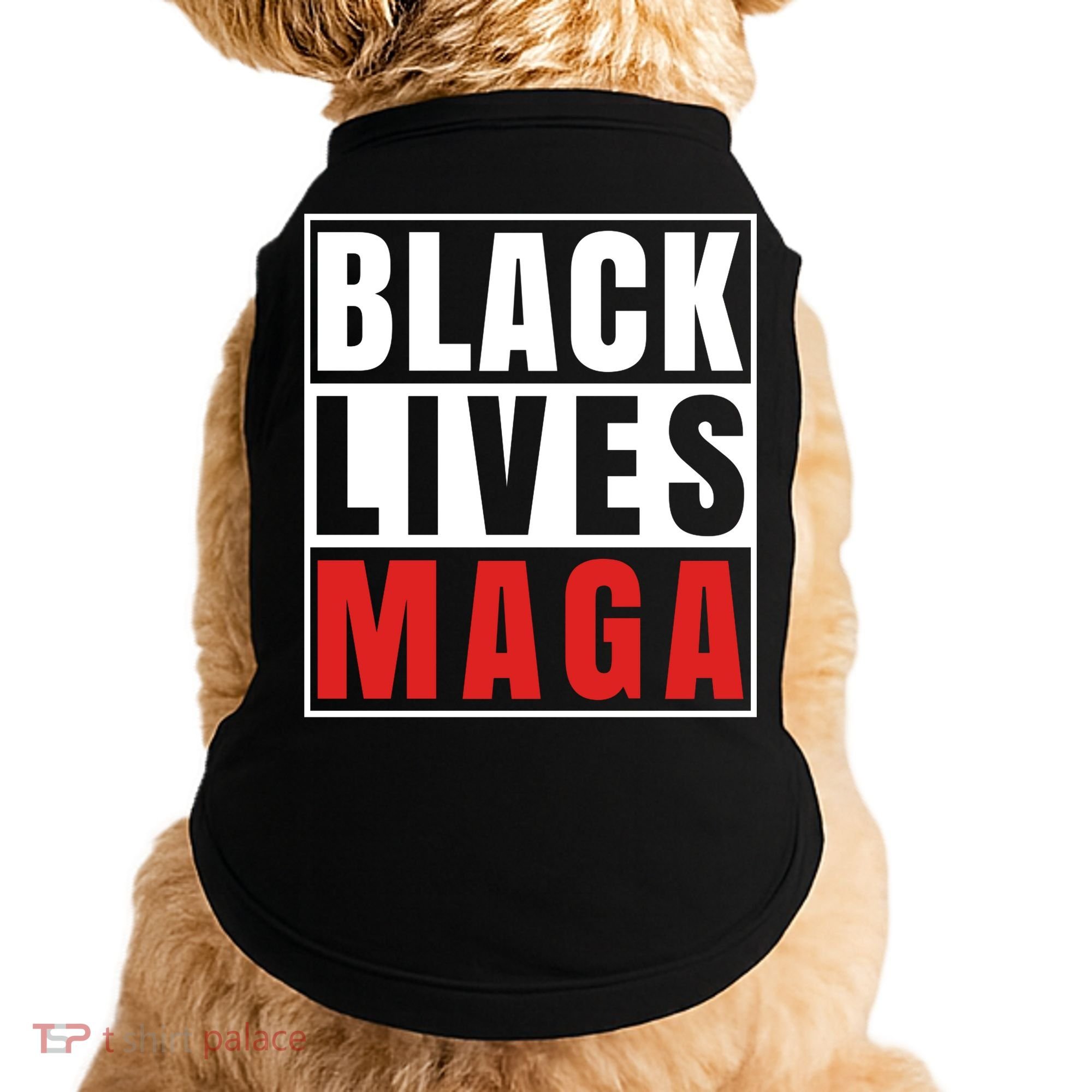 Black Lives Maga Black Conservative Republican Doggie Tank