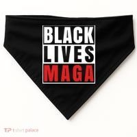 Black Lives Maga Black Conservative Republican USA-Made Doggie Bandana thumb 0