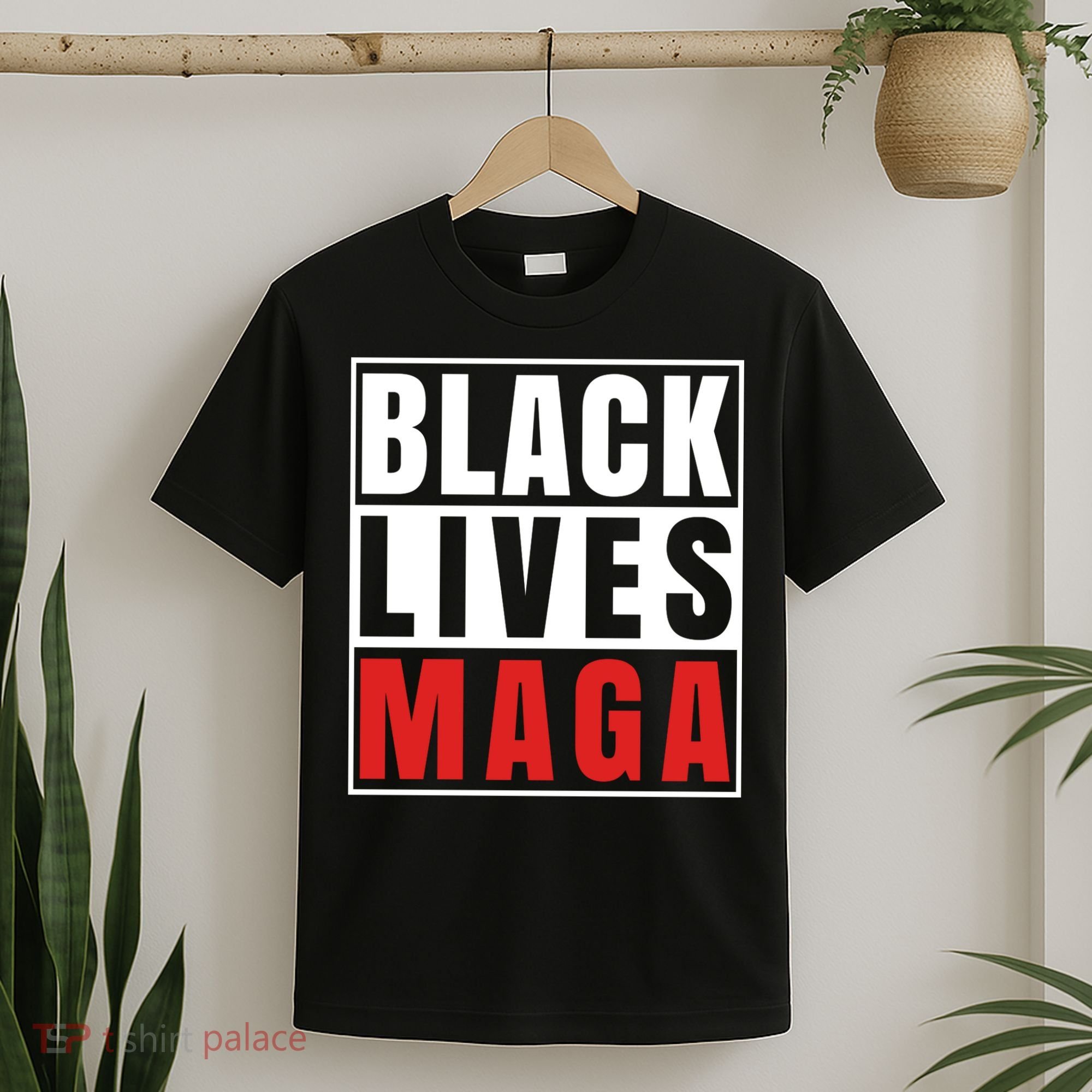 Black Lives Maga Black Conservative Republican T-Shirt