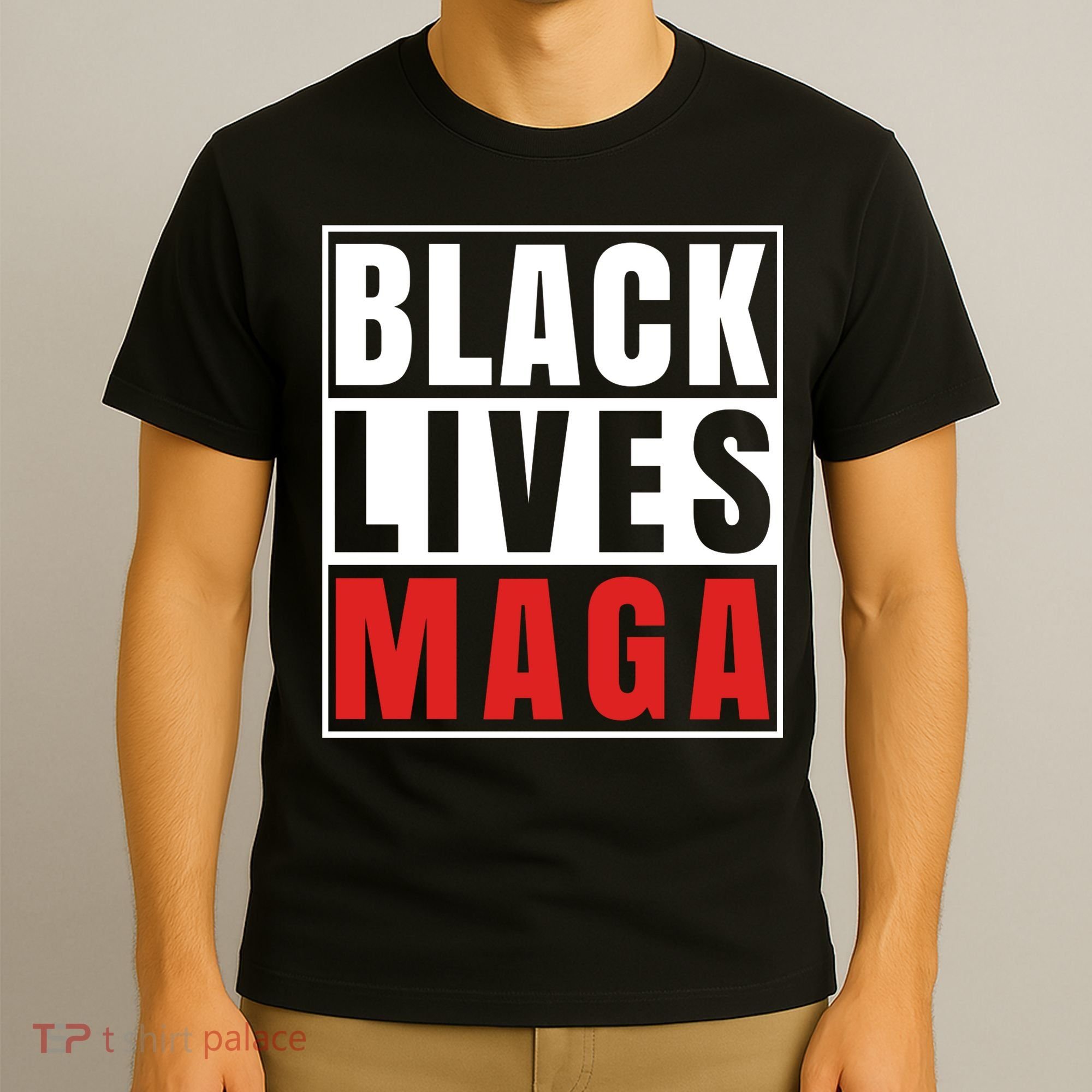 Black Lives Maga Black Conservative Republican T-Shirt