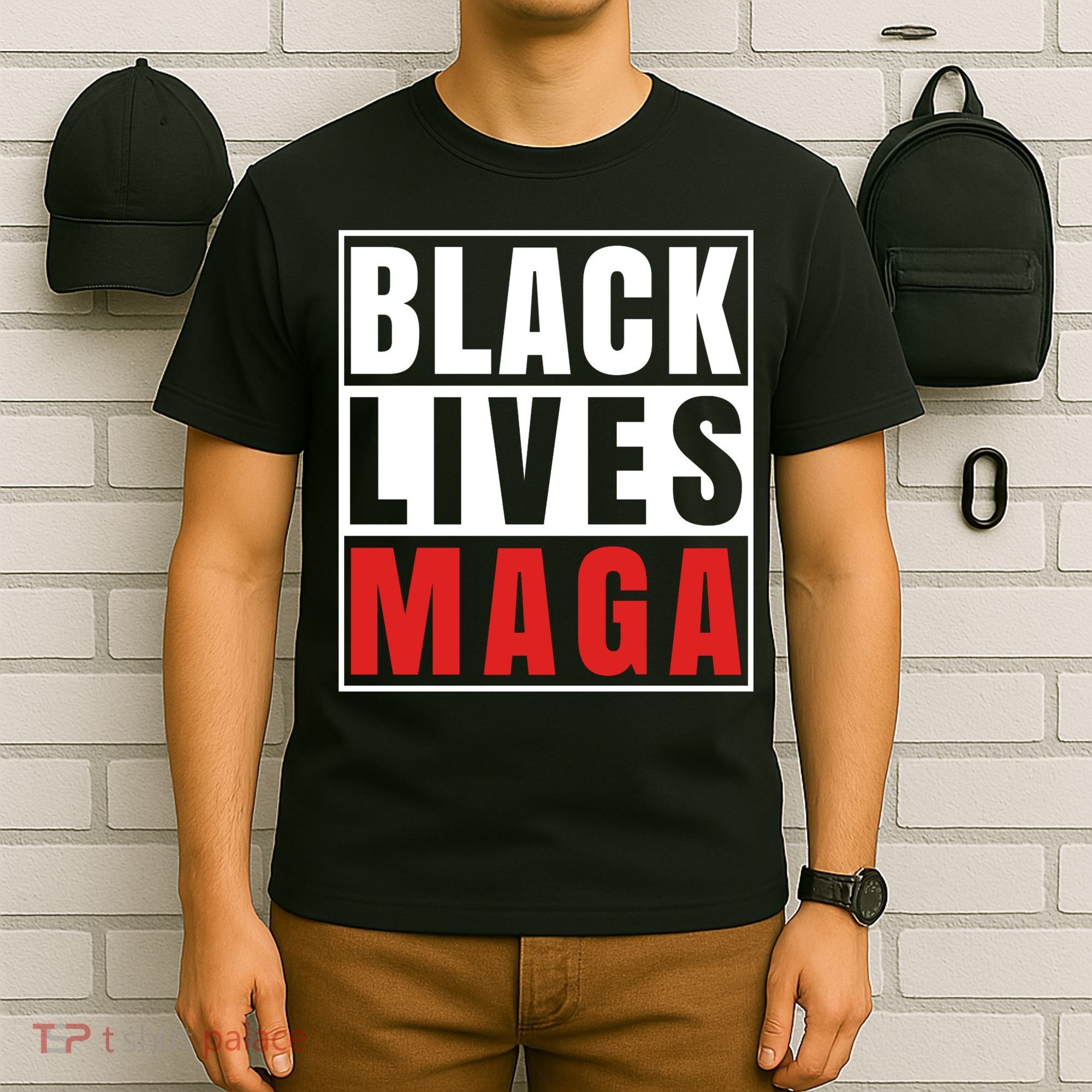 Black Lives Maga Black Conservative Republican T-Shirt