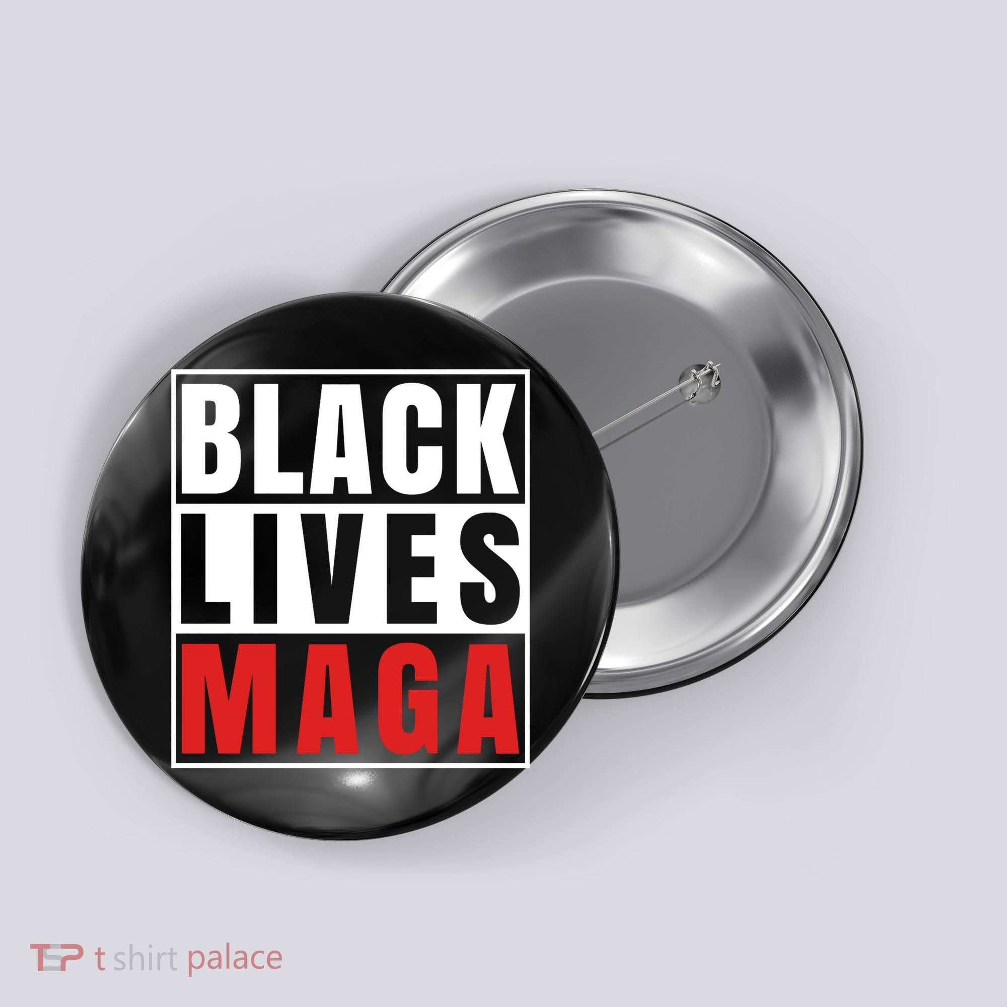 Black Lives Maga Black Conservative Republican Button