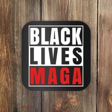 Black Lives Maga Black Conservative Republican Coaster